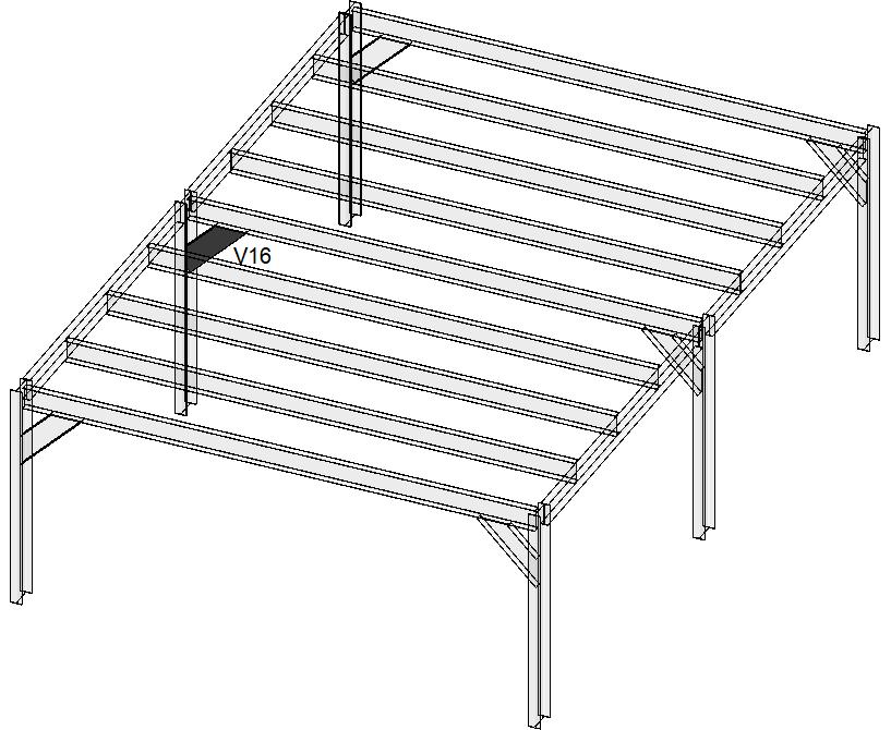 Figura 10.40 Viga V16 em destaque (Revit) Figura 10.