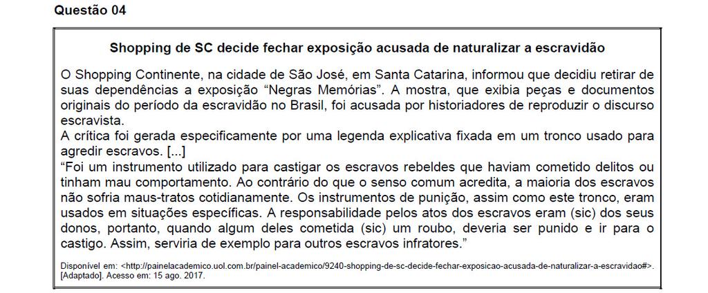 Resposta: 01 + 02 + 16 + 64 = 83 01. Correta. 04. Incorreta.