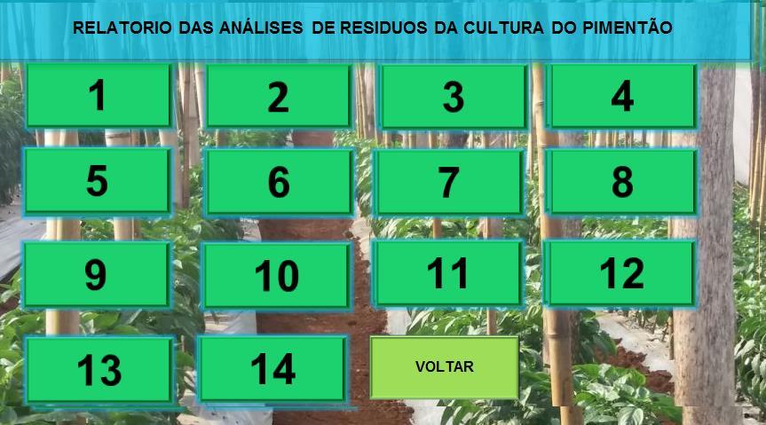 7 IA s não registrados para a cultura do pimentão, sendo não aceitos para a comercialização, e para a coloração verde são atribuídas como conforme, que são as amostras ausentes em aplicação química