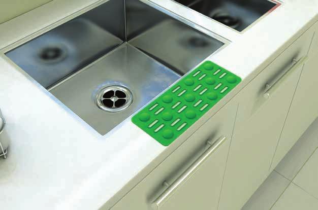 100% PVC cores sortidas com ventosas Protetor de Pia Retangular Sink Mat Protector de Pila Ref.