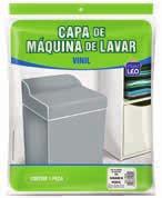 (LxAxP): 31 x 13 x 43 cm 1,83 kg DUN: 17896396114021 Capa para Máquina de Lavar Vinil Lisa Washing Machine Cover Solid Colors Vinyl Funda para Lavadora Vinil Liso Ref.: 720/G - tam.