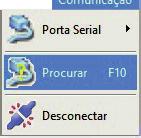 7.2. Comunicação Após o termino da instalação, conecte o instrumento através da conexão USB (9) ao computador, e clique duas vezes no ícone criado no desktop para abrir o programa.