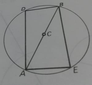 Construir um retângulo, conhecendo-se o lado α e a diagonal β: β α Solução:TraceumaretaABigualàdiagonalβdada.FaçacentroemC, metadedeab, com raio CA, descreva uma circunferência.