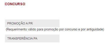 Se pretende concorrer à promoção por concurso e antiguidade, deverá preencher o requerimento e não assinalar renúncia. Este requerimento será válido para os dois tipos de concurso.