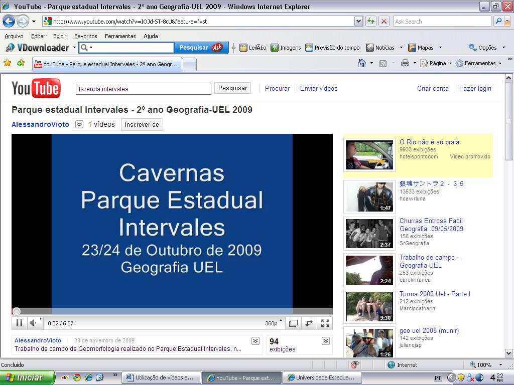 inteligente desses recursos, destacando a importância de trabalhar a relação escola/professores/alunos/vídeos numa perspectiva crítica, reflexiva e humanizadora, desde que se considerem as