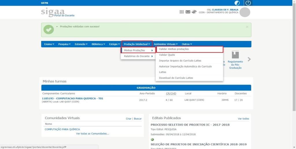 Serão consideradas, para o cálculo do Índice de Produtividade Individual, as produções de janeiro de 2014 até a data limite de submissão, conforme ponto 2.1.4 do Edital 01/2018/PROPESQ.