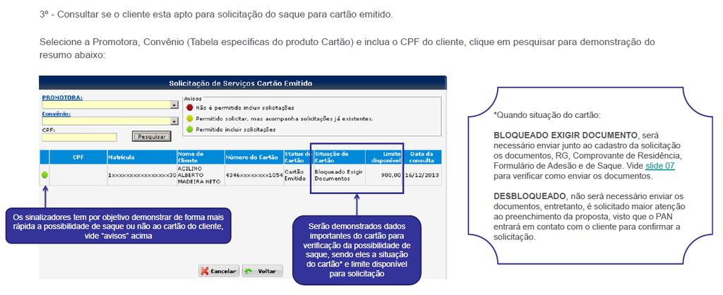 Acesso Solicitação de