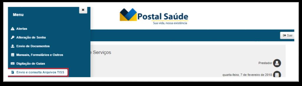 O Credenciado poderá realizar o acesso mediante identificação de login e senha. O acesso é realizado no site www.postalsaude.com.