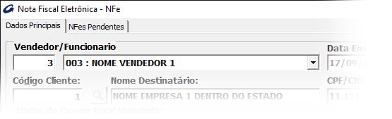 VI. Continuar preenchimento de NFe não finalizada (NFes Pendentes) Para uma NFe ficar como Pendente a mesma já deve ter sido cadastrada porém não pode ter sido gravada para emissão.