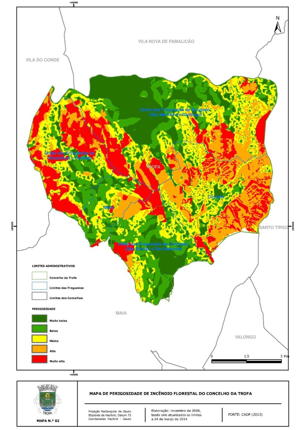 Mapa 2 Mapa de Perigosidade de