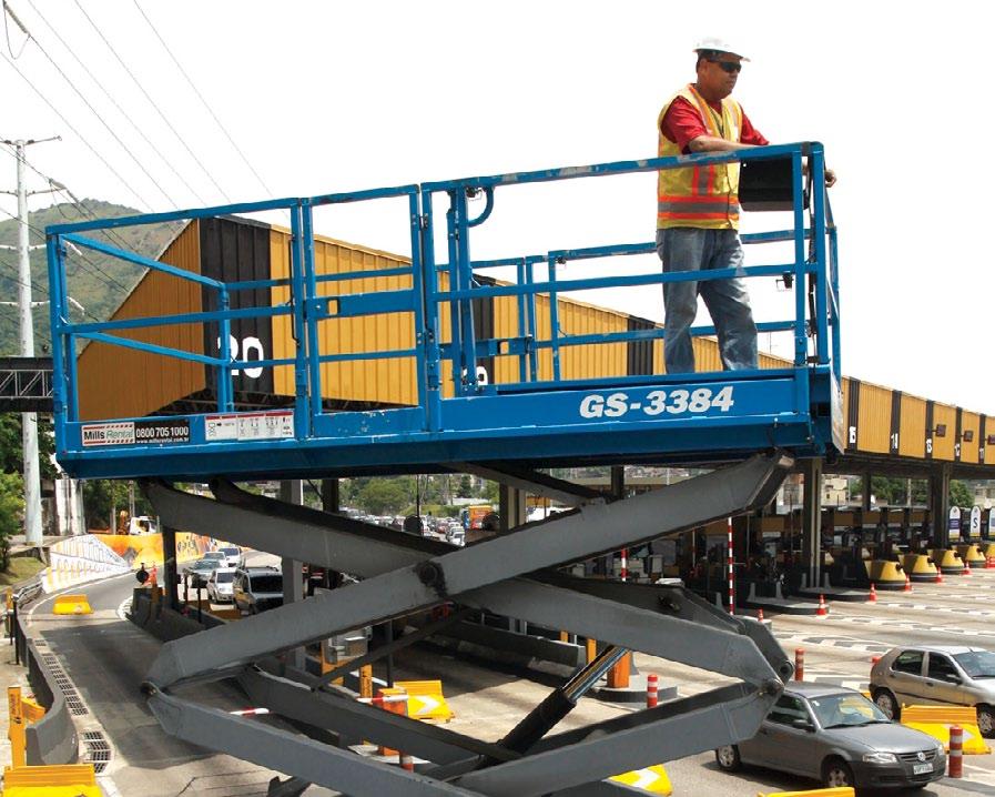 AGILIDADE PARA ALCANÇAR LOCAIS ACIMA E AO REDOR DE OBSTÁCULOS Amplamente utilizadas na construção civil, manutenção, instalação e montagem, as Plataformas de Lança Articulada Elétrica são