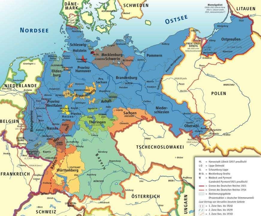 Alemanha (1919/37) Fronteira