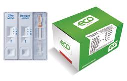 /Dengue TRIO ECO Teste Detecção simultânea de IgG/, Dengue IgG/ e antígeno NS1 da Dengue. Procedimento: IgG/ 1 2 3 Assay diluent gotas /IgG /IgG 15 min.