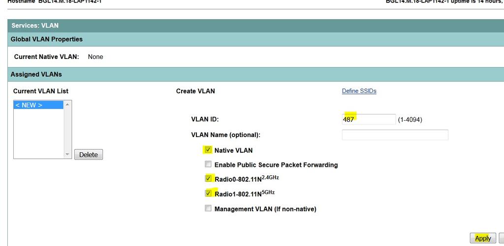 A criação do SSID novo e associa o VLAN Navegue ao menu Segurança e selecione o gerenciador de SSID.