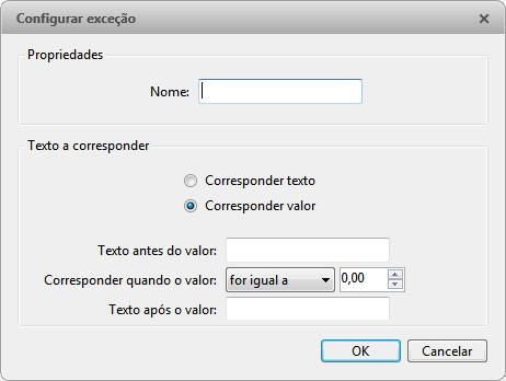 ACC5 Cre N assistente de Cnfiguraçã de Transaçã de PDV, clique em a chegar à página Definir Exceções de Transaçã.