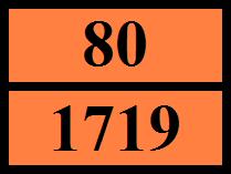 perigo : 80 Painéis cor de laranja : Código de restrição de túneis (ADR) : E 14.7.