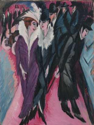 Kirchner EXPRESSIONISMO Rua de Berlim (1913) Autorretrato