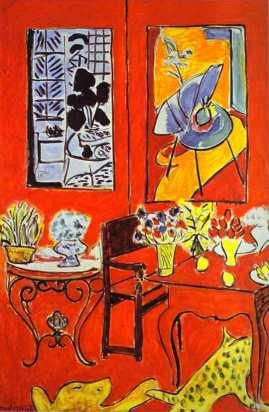 Madame Matisse ou A Lista Verde (1905) Large Red Interior Henri-Émile-Benoît Matisse foi um pintor,