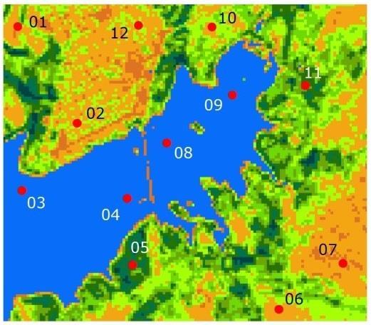 O valor máximo, nas duas imagens geradas, para o NDVI sem a correção DOS foi de 0,768116 e com a correção o mesmo passou para 0,726599.