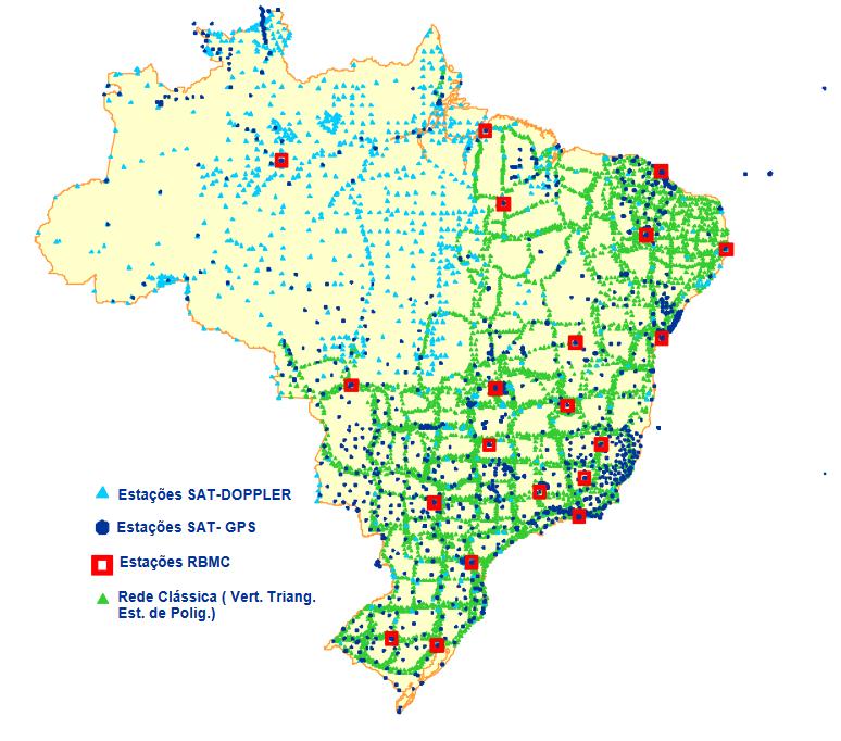 EVOLUÇÃO DO SISTEMA GEODÉSICO BRASILEIRO Rede