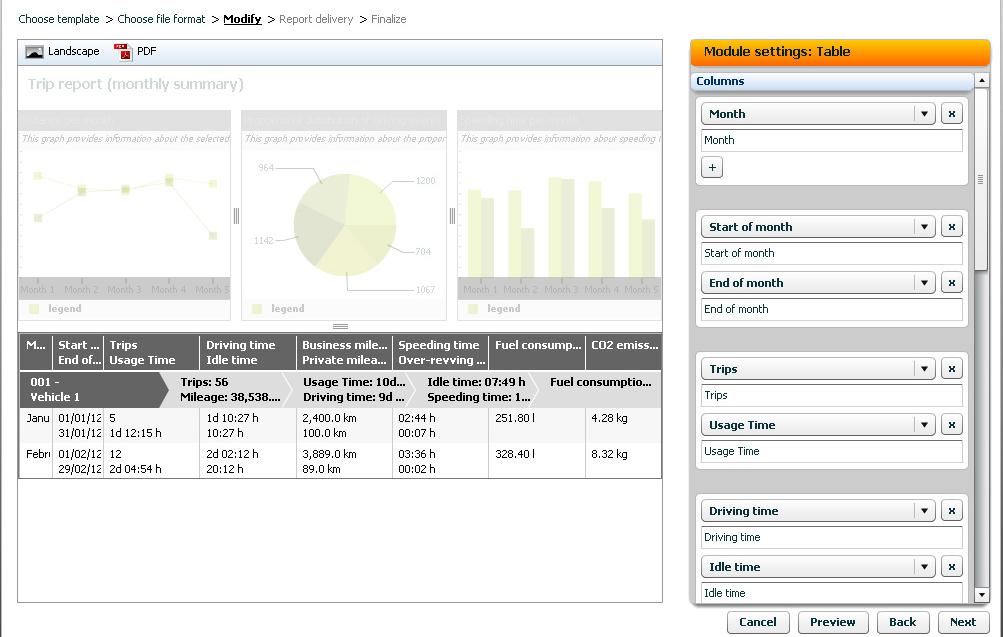 Modificar elementos do relatório Atinja um nível de flexibilidade incrível com o novo assistente de relatórios.