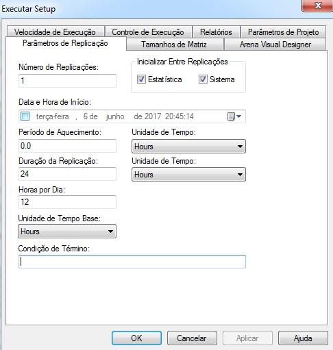 73 4. RESULTADOS E DISCUSSÃO Realizado a parametrização no software ARENA para que o ambiente de simulação seja análogo ao disponível na empresa, apresentado