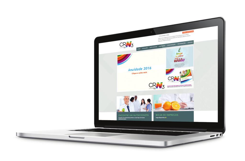 No site do CRN-3 Nutricionistas e Técnicos em Nutrição e Dietética podem manter seus dados (endereço, e-mail e telefone) atualizados a qualquer momento.