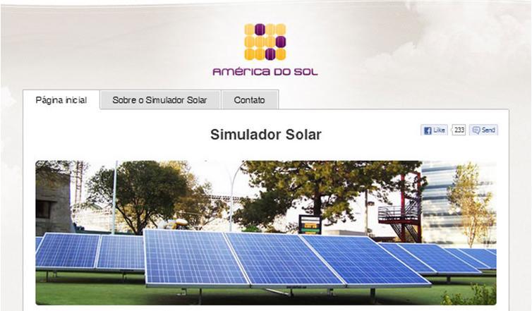 Simulador Solar Primeiro do