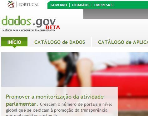 e-gov Abrir a AP Dados.