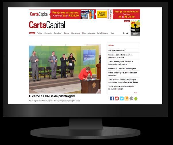 SITE CARTACAPITAL Carta Educação fica hospedado dentro do site CartaCapital! CARTACAPITAL.COM.