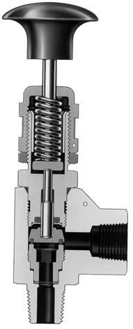 Opções e Acessórios Manoplas para Operação Manual A manopla para operação manual abre a válvula sem mudar a pressão de abertura.