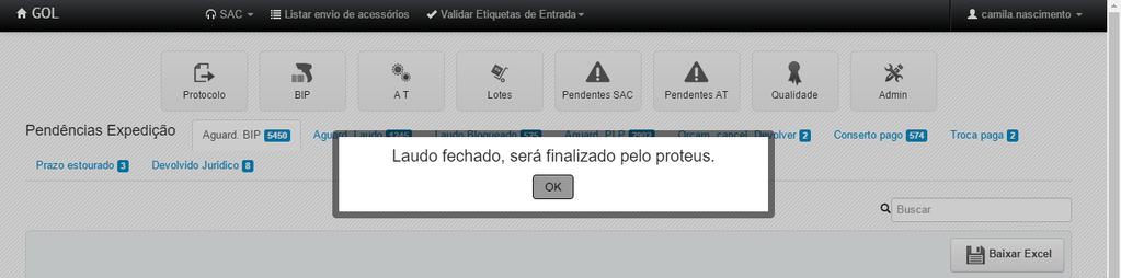 Reenvio Cancelado Liberação Por Etiqueta Fictícia