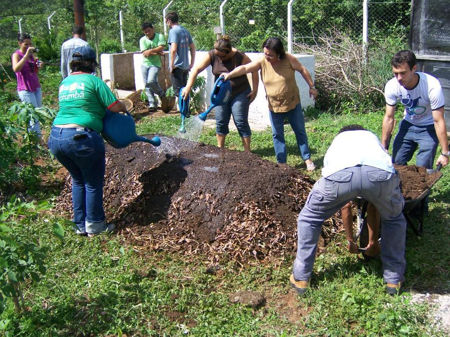 Práticas Agroecológicas Compostagem Limitação: Exige muita força de