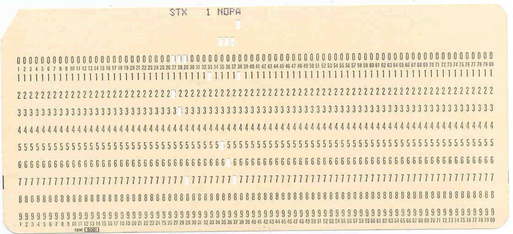 Nascimento das redes (década de 60) A principal forma de programação era por meio de cartões