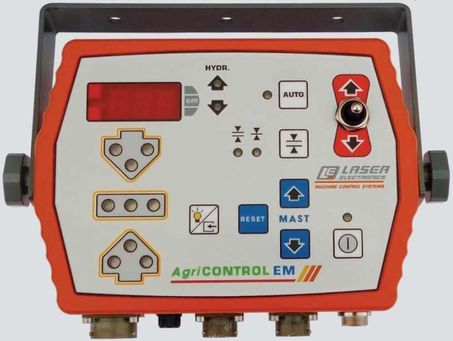 PAINEL DE CONTROLO 01. Caixa em alumínio. 02. Trabalha com todos os sistemas hidráulicos. 03. Mostrador com indicação altura do receptor (variação a cada 5 mm) 04. Interface de programação amigável.