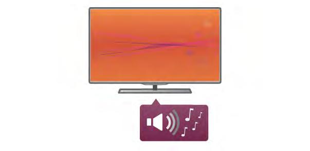 2 Configurar 2.1 Suporte para TV e montagem na parede Suporte para TV Os altifalantes do televisor estão integrados no pé do suporte para TV.