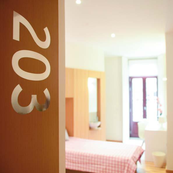 BEDROOMS? At The Gallery House there are 40 beds in 20 double rooms designed uniquely for your well-being.