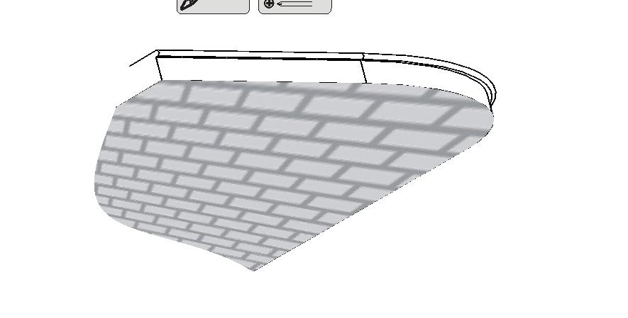 1a. INSTALAÇÃO EM VIGAS DE MADEIRA MACIÇA 1b. INSTALAÇÃO EM LAJES DE CONCRETO 8mm 3,5mm Utilize a base de teto como gabarito para marcar os 3 pontos no teto.