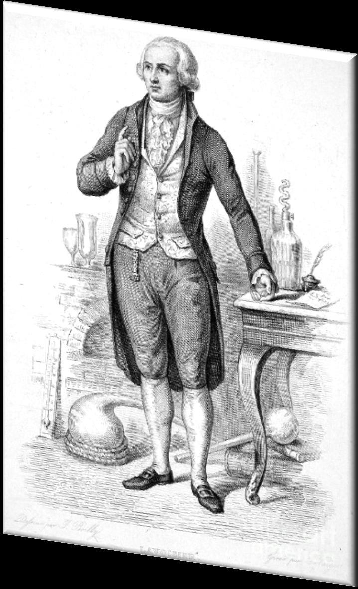 ANTOINE LAURENT DE LAVOISIER Nasceu em Paris (26/08/1743) Pai da química moderna, membro da Royal Society (1788) Jean Baptiste Coffinhal, Presidente do tribunal revolucionário: «A República não