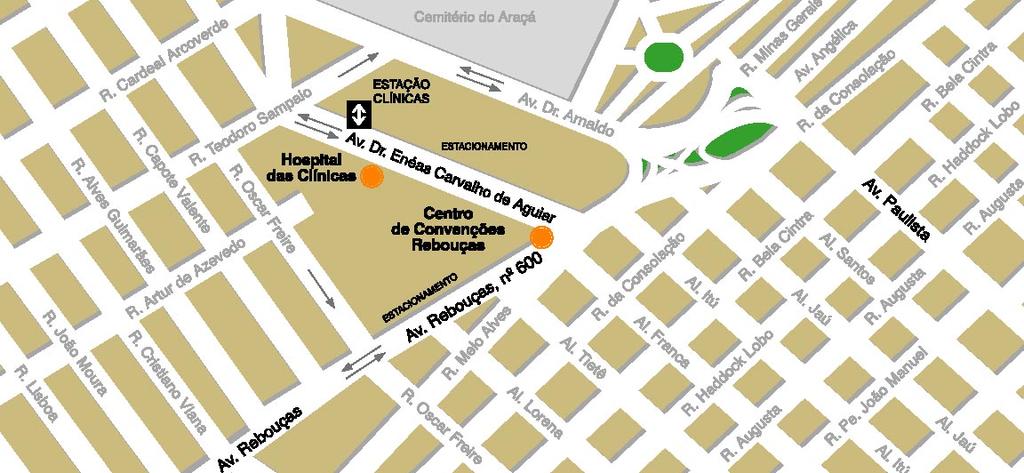 Manual do Expositor 04 a 07 de Julho de 2018 Centro de Convenções Rebouças Local CENTRO DE CONVENÇÕES REBOUÇAS: Entrada 01 Av. Dr. Enéas de Carvalho de Aguiar, 23.