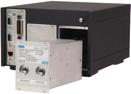 Sensor de pressão de referência removível / substituível Todos os sensores de pressão de referência CPG2500 podem ser calibrados enquanto o instrumento utiliza o firmware.