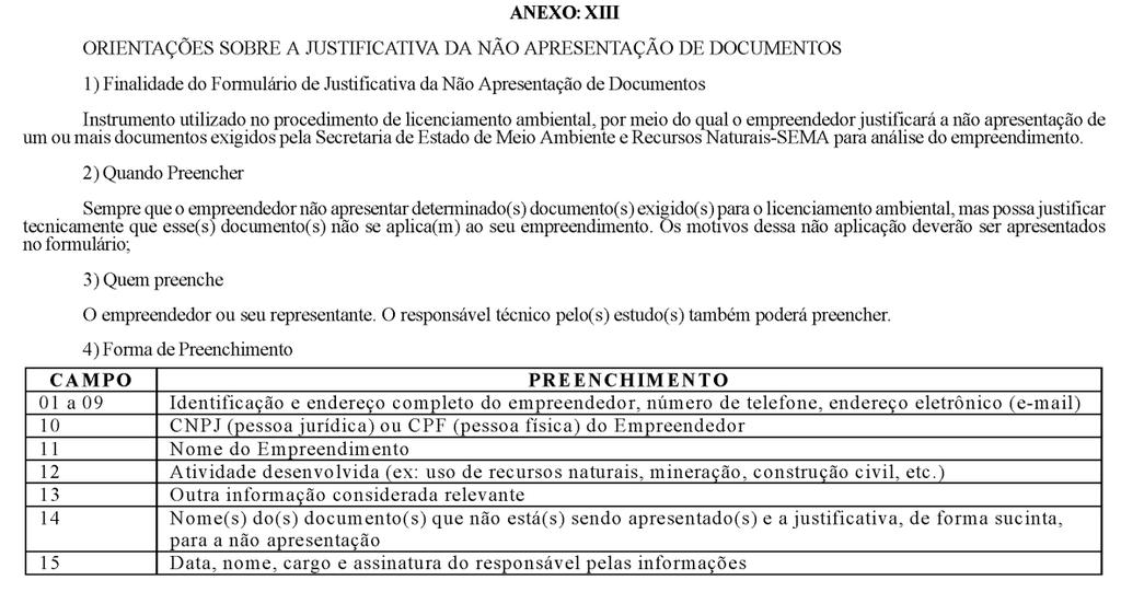 *A arte da placa para identificação de licenciamento ambiental será fornecida com maiores detalhes no site da SEMA. ESPECIFICAÇÕES DA PLACA Dimensões da Placa: 2,00 m x 1,00 m.