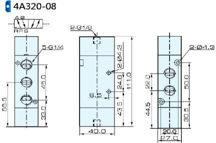 1/4" 1/4" 1/4" ÁREA EQUIVALENTE 25mm² 30mm²