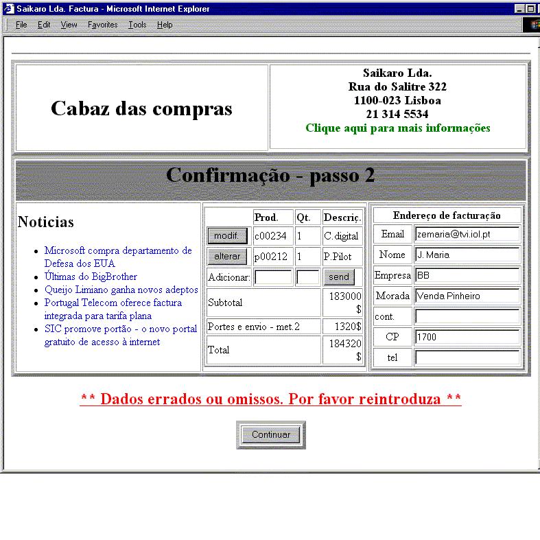 H2-7 e H2-4 [3] Falta URL H2-8 e H2-4 [2] Morada no sítio errado e com muito destaque H2-4 e H2-6 [3] Cor do link errada H2-8 [1] H2-1 [3] Preto sobre cinzento escuro Passo 2 de quantos?