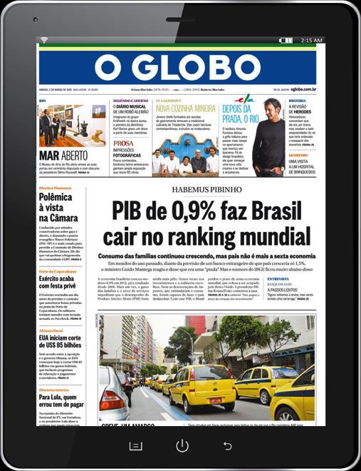 Fonte: Adobe Marketing Cloud Junho 2015 FLIP O GLOBO Versão digital das páginas do Globo para leitura no