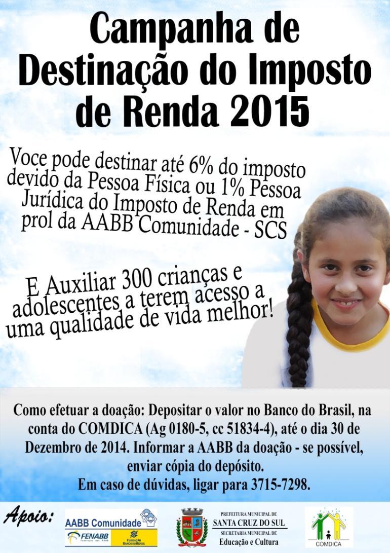 A 17 anos o Programa AABB Comunidade de Santa Cruz do Sul atende 300 crianças e adolescentes em situação de vulnerabilidade.