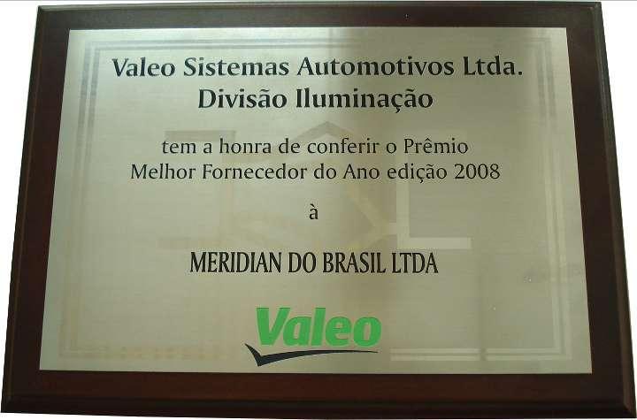 Valeo Quality Award Best supplier