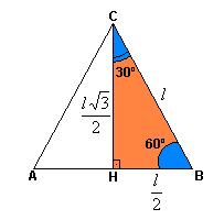 Assim: TgB = b/c e TgC = c/b Exemplo: As razões trigonométricas de 30º, 45º