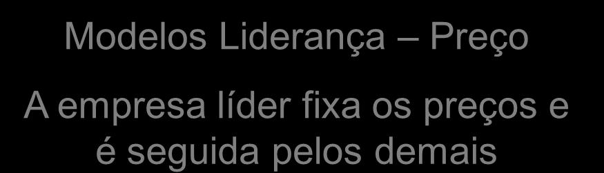 Imperfeitos Não existem acordos formais Modelos