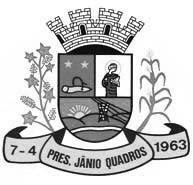 Prefeitura Municipal de Presidente Jânio Quadros 1 Quinta-feira Ano V